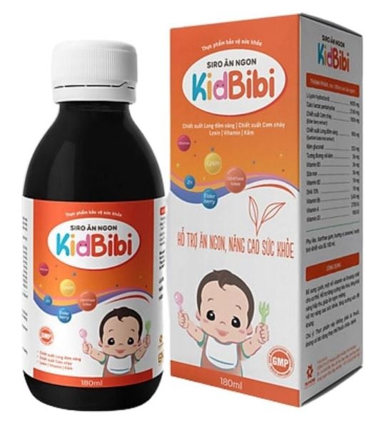 Siro ăn ngon kidbibi 180ml hộp 1 chai
