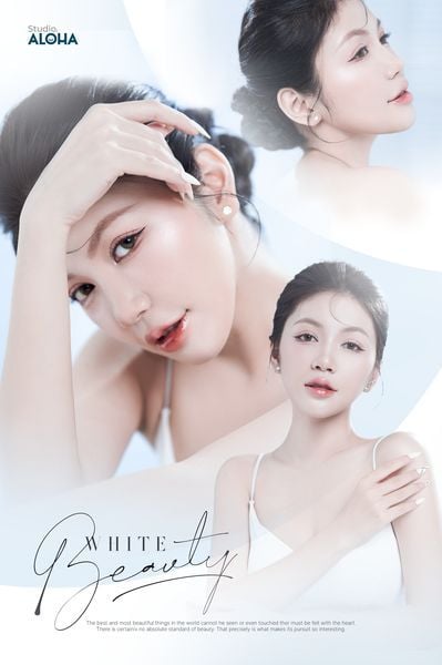 Stt quảng cáo studio – White beauty