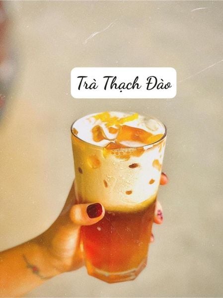 Stt trà đào - Trà thạch đào 2 tầng