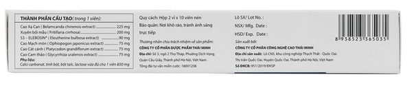 Thành phần của thực phẩm chức năng Heviho