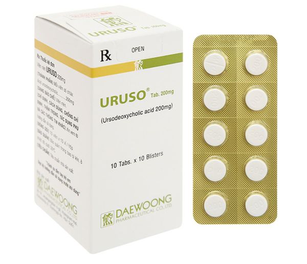 Uruso Tab 200mg hỗ trợ trị bệnh lý về gan mật (10 vỉ x 10 viên)