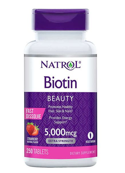 Viên ngậm Natrol Biotin 5000mcg