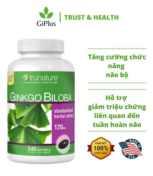 viên uống bổ não ginkgo biloba trunature