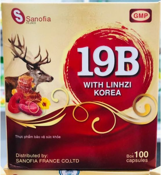 Viên uống bổ sung 19B With Linhzi Korea hộp 10 vỉ x 10 viên