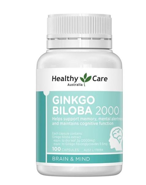 Viên uống Healthy Care Ginkgo Biloba 200g
