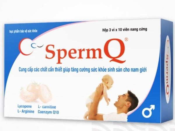 Viên uống SpermQ tăng cường sức khỏe sinh sản cho nam giới hộp 30 viên
