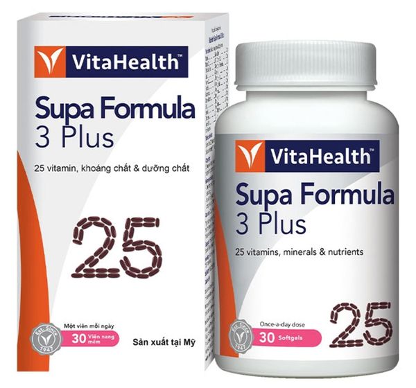 Vitahealth Supa Formula 3 Plus chai 30 viên