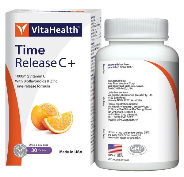 VitaHealth Time Release C+ 1000mg