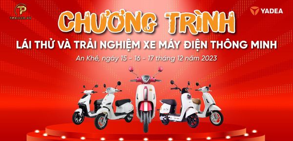 Lần Đầu Tiên YADEA kết hợp cùng TP Biker -  SỰ KIỆN LÁI THỬ VÀ TRẢI NGHIỆM XE MÁY ĐIỆN THÔNG MINH -