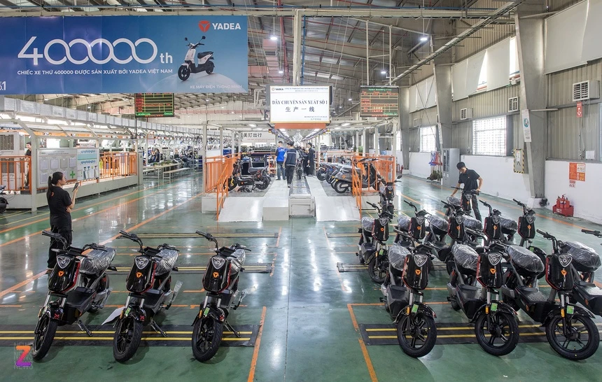 Bên trong nhà máy xe điện Yadea
