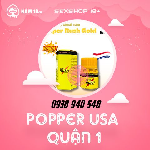 Chai hít Popper Mỹ chính hãng tại Quận 1