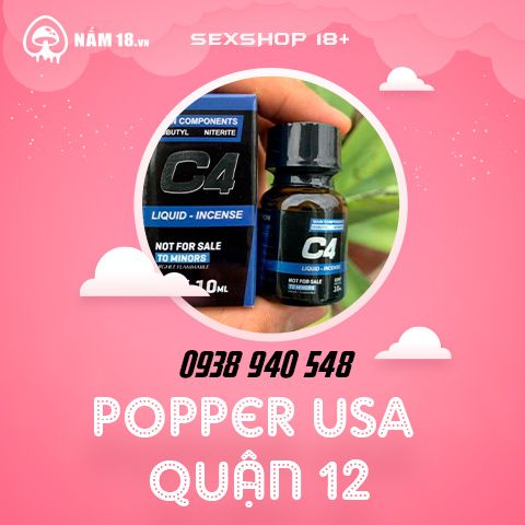 Cửa hàng Chai hít Popper USA chính hãng tại Quận 12