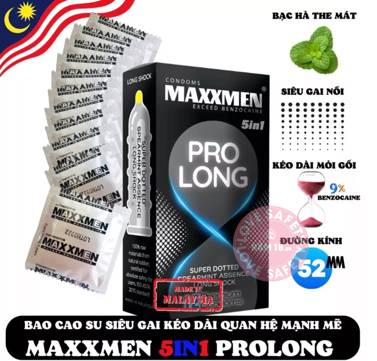 Bao cao su Maxxmen Prolong
