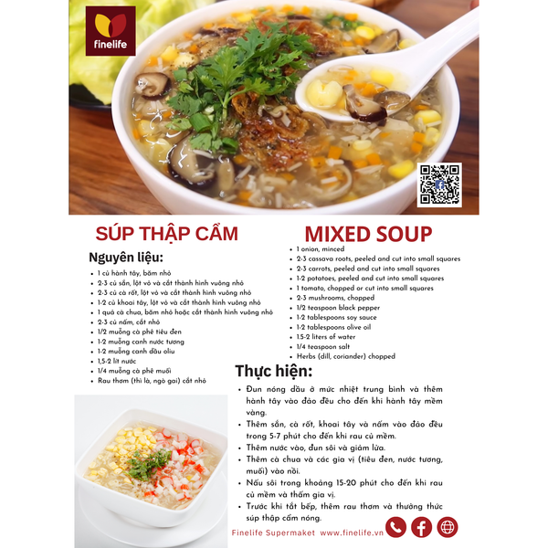 SÚP THẬP CẨM - MIXED SOUP