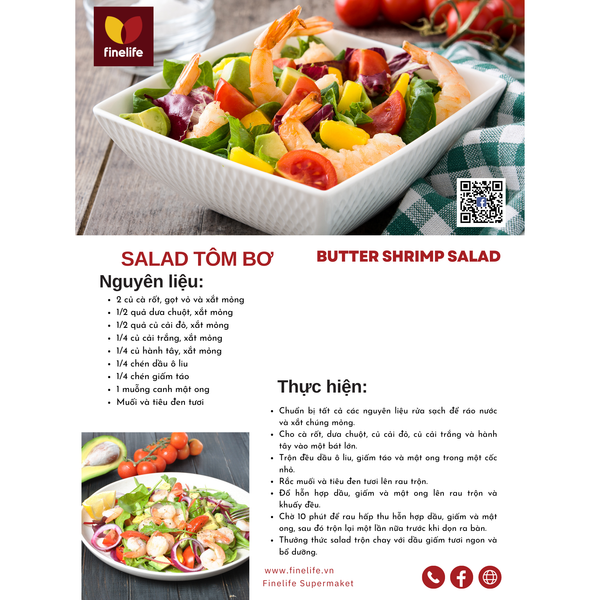 SALAD TÔM BƠ - BUTTER  SHRIMP SALAD