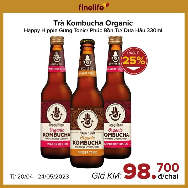 THỨC UỐNG LÊN MEN TỰ NHIÊN - GIÀU DINH DƯỠNG TỪ TRÀ KOMBUCHA