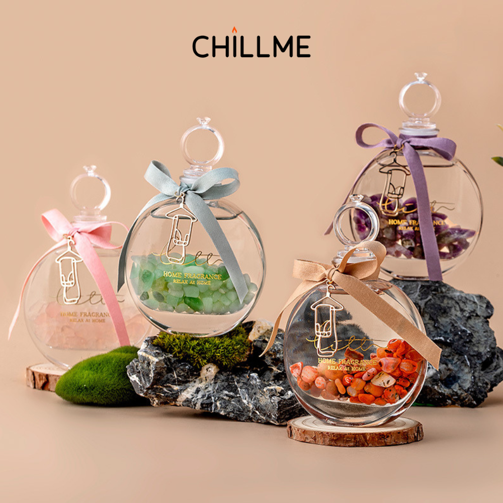 BỘ TINH DẦU NƯỚC HOA QUÀ TẶNG HANDMADE DIY 100ML ĐÁ PHA LÊ SANG TRỌNG