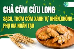 Chả Cốm Cửu Long – Nét Tinh Hoa Ẩm Thực Hà Thành Tại TP.HCM, Thơm Mùi Cốm Xanh Tự Nhiên, Không Phụ Gia Nhân Tạo