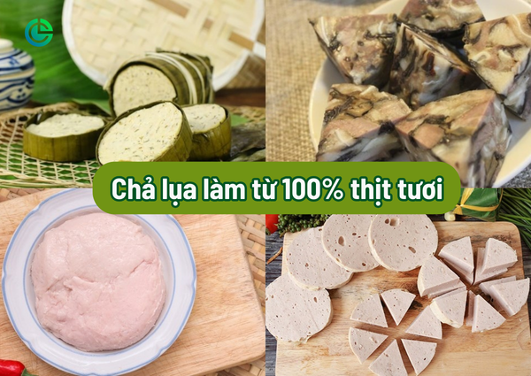 Chả lụa Cửu Long được làm 100% từ thịt heo tươi