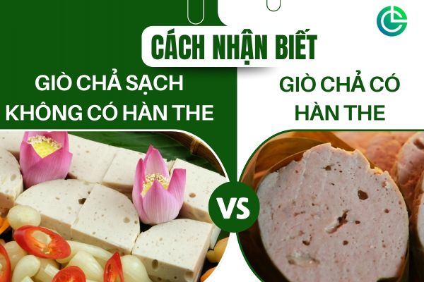 Cách nhận biết giò chả sạch, không phụ gia nhân tạo dựa trên màu sắc và kết cấu.