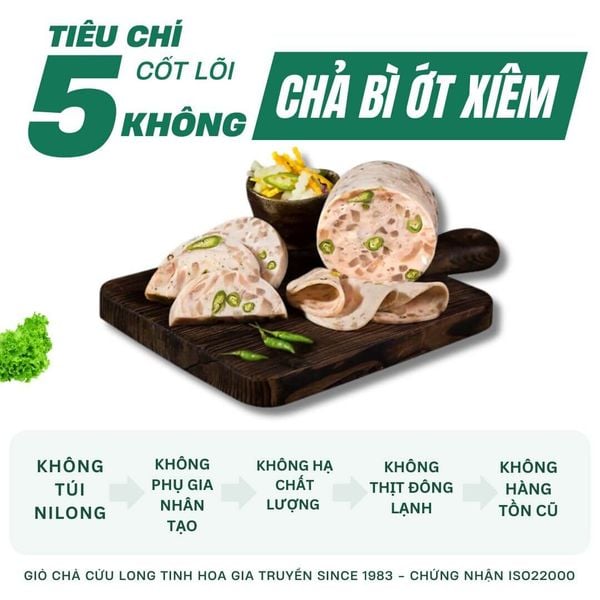 chả bì ớt xiêm xanh gói lá chuối thủ công
