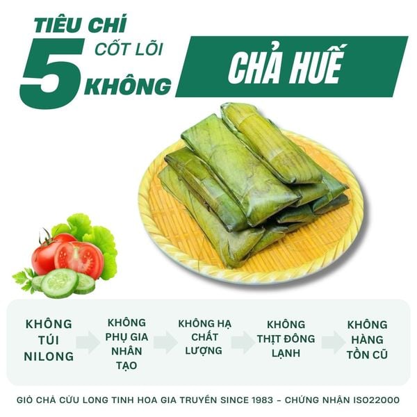 Chả Huế – giò 7 phút truyền thống – cay nồng – không phụ gia nhân tạo – Ẩm Thực Cửu Long