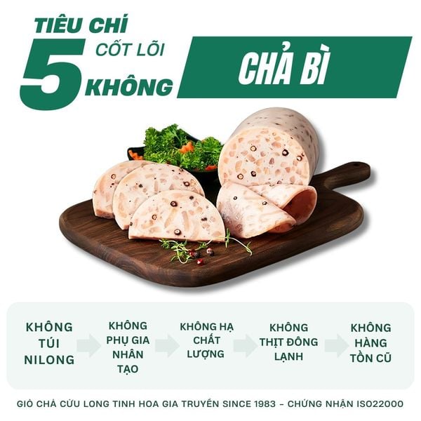 Chả Bì Cửu Long gói lá chuối – không phụ gia nhân tạo, giao nóng mỗi ngày