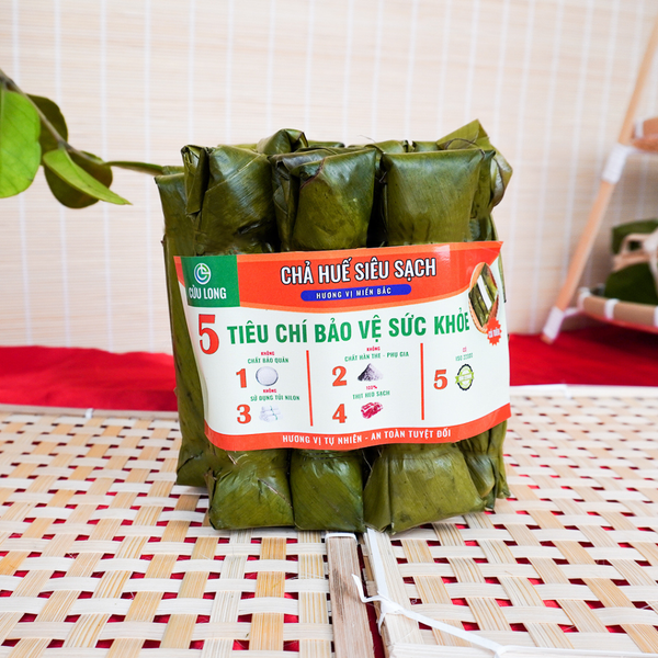 Chả Huế gói lá chuối – hấp thủ công – không dùng túi nilon – sạch an toàn