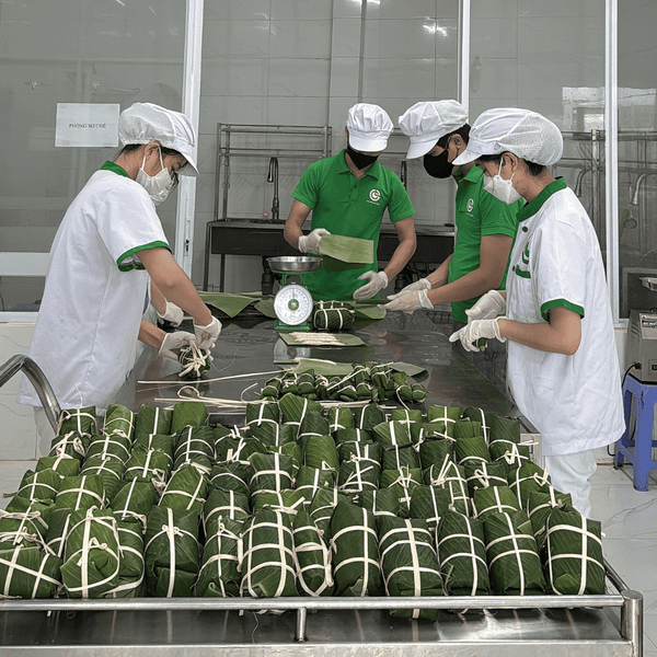Xưởng sản xuất giò chả Cửu Long
