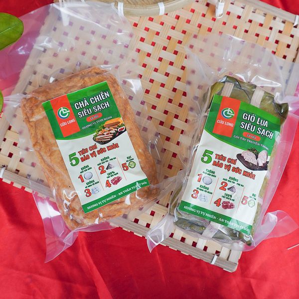 Nhãn sản phẩm chả chiên Cửu Long – rõ ràng, minh bạch