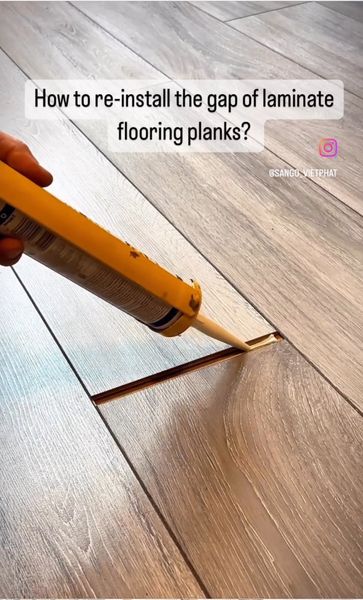Cách xử lý khe  hở sàn gỗ công nghiệp sau một thời gian dài sử dụng