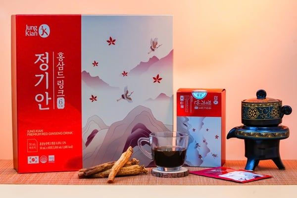 Nước uống hồng sâm Jung Kian Premium Red Ginseng Drink Hàn Quốc Nhập Khẩu  Chính Hãng