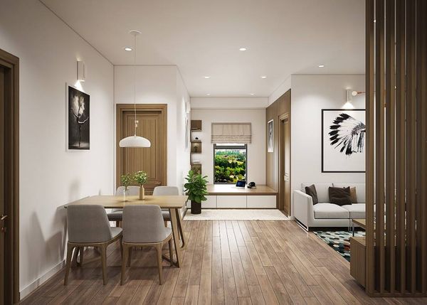 Thi công thiết kế nội thất chung cư Ecopark đơn giản, sang trọng