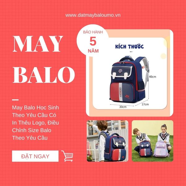 May Balo học sinh theo yêu cầu