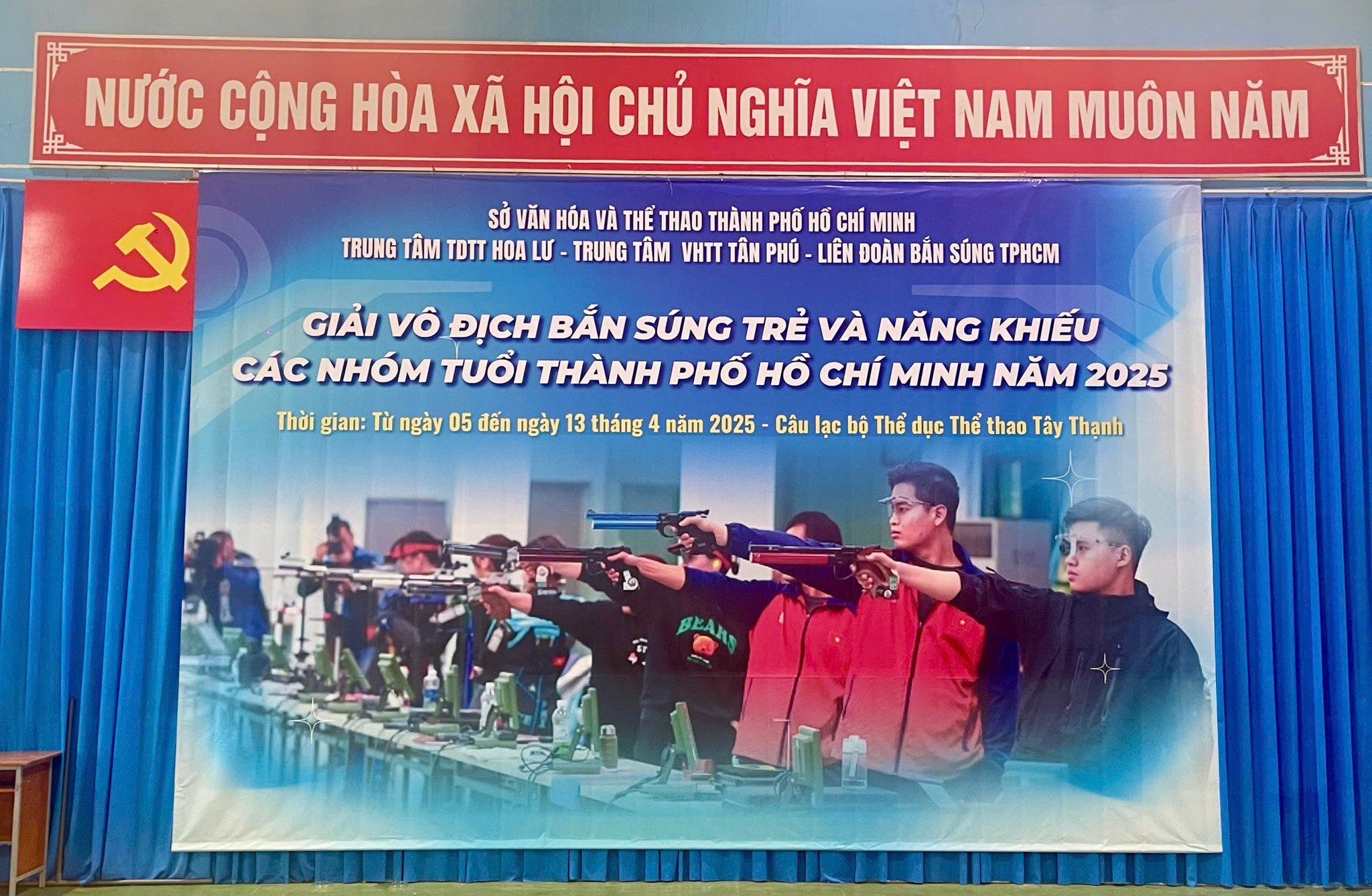 Chào mừng Giải Vô địch Bắn súng trẻ và năng khiếu các nhóm tuổi Thành phố Hồ Chí Minh 2025