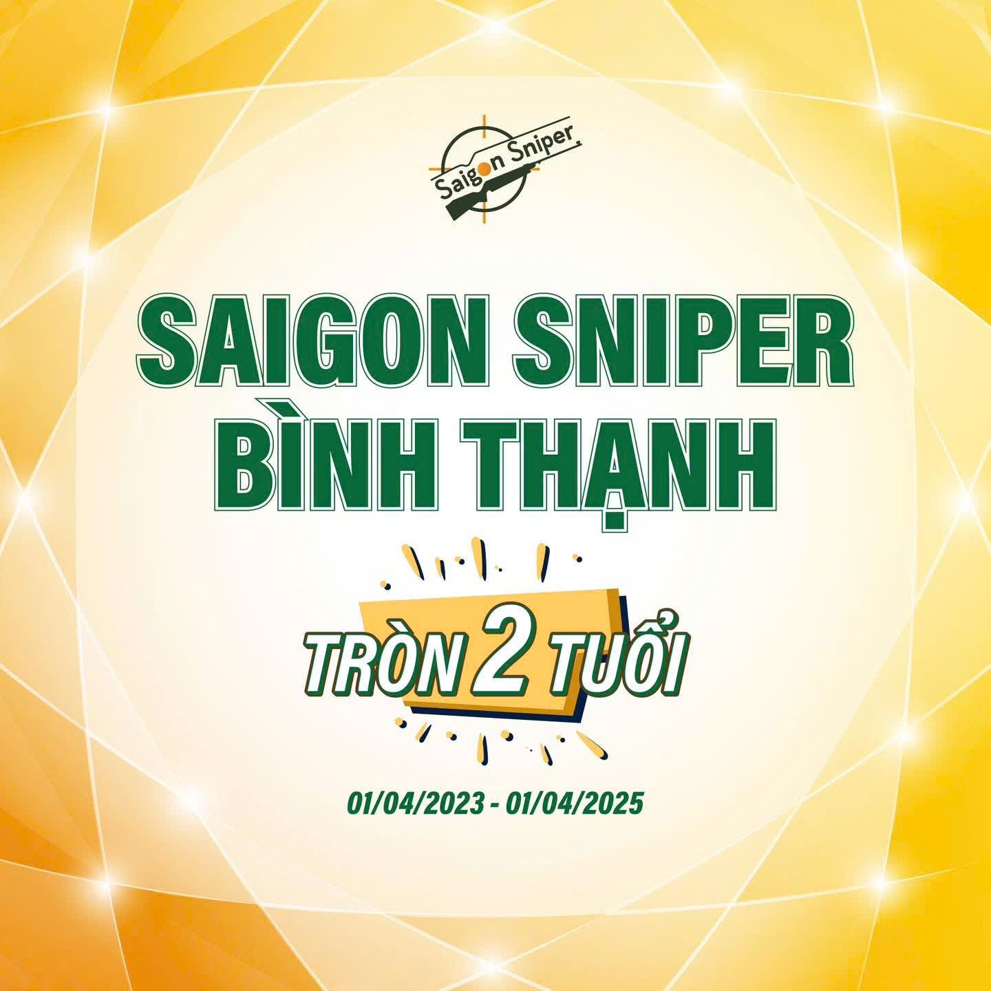 Cảm ơn bạn đã cùng Saigon Sniper Bình Thạnh lớn lên
