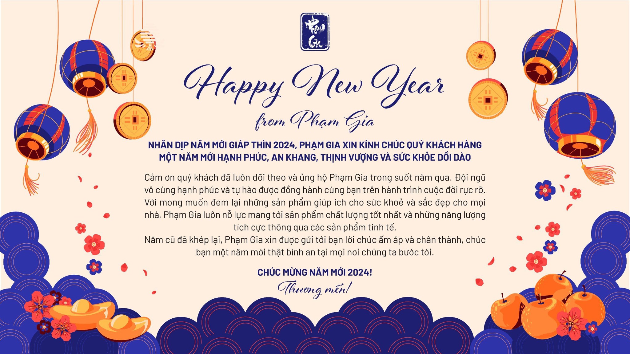 🎉Happy New Year 2024 from Phạm Gia🎉