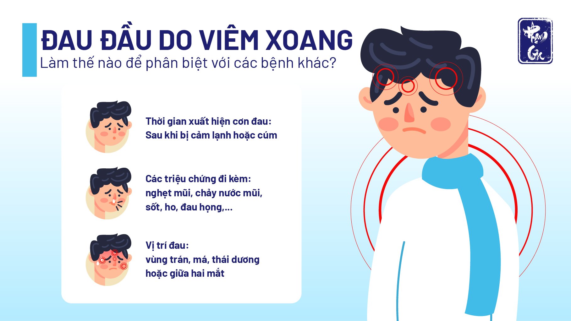 Đau đầu do viêm xoang: Làm thế nào để phân biệt với các bệnh khác?