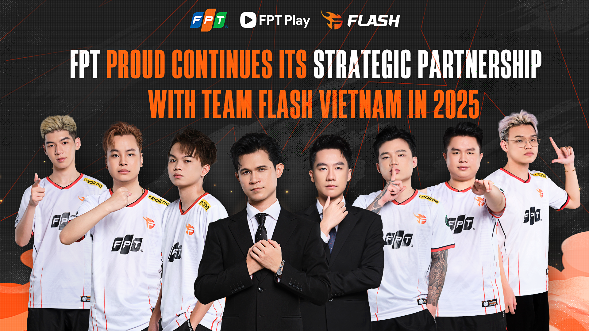 FPT PROUD CONTINUES ITS STRATEGIC PARTNER WITH TEAM FLASH IN 2025, REINFORCING COMMITMENT TO VIETNAMESE ESPORTS GROWTH