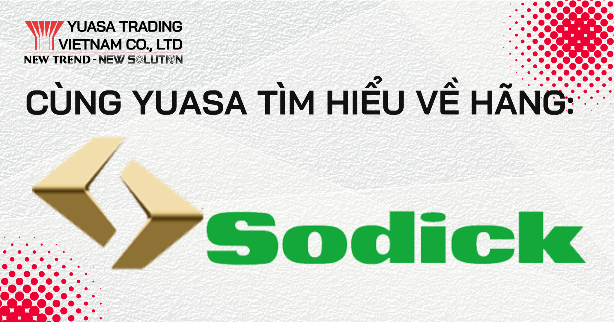 CÙNG YUASA VIỆT NAM TÌM HIỂU VỀ SODICK CO., LTD