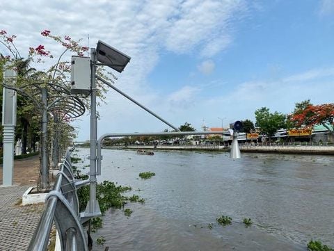 Lắp đặt hệ thống 14 trạm đo mực nước tự động trên địa bàn tỉnh Hậu Giang
