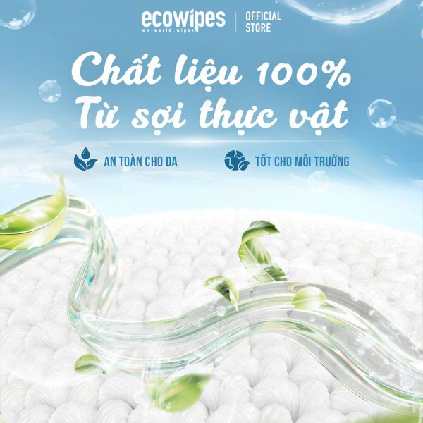 khăn giấy ướt tự tan ecowipes