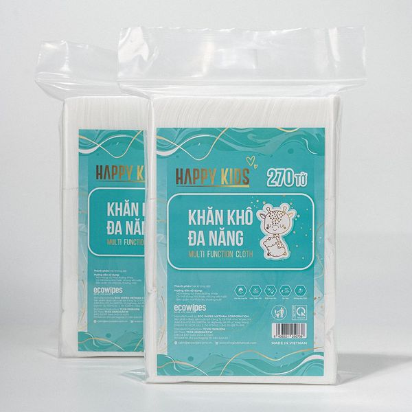 Khăn khô vải đa năng có an toàn cho bé không - Ecowipes