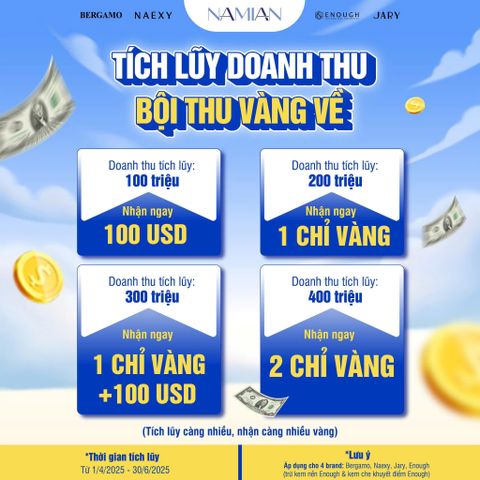 CHƯƠNG TRÌNH HẤP DẪN QUÝ 2: TÍCH LŨY DOANH THU - BỘI THU VÀNG VỀ 💰