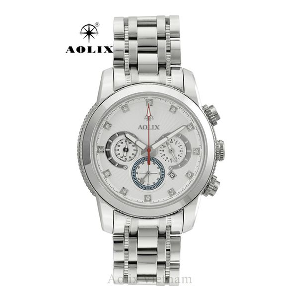 đồng hồ nam chronograph aolix bảo hành chính hãng 5 năm