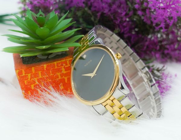 đồng hồ dây thép nam neos n-30923m sapphire bảo hành chính hãng