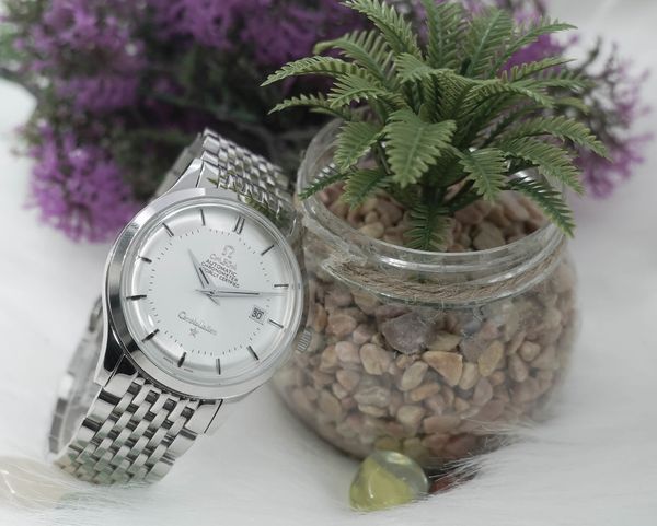 đồng hồ nam dây thép Omega