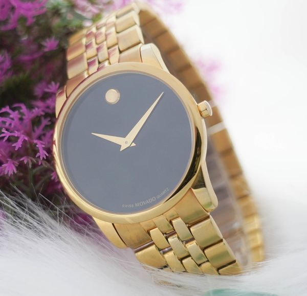 đồng hồ movado nam dây thép kính sapphire máy nhât