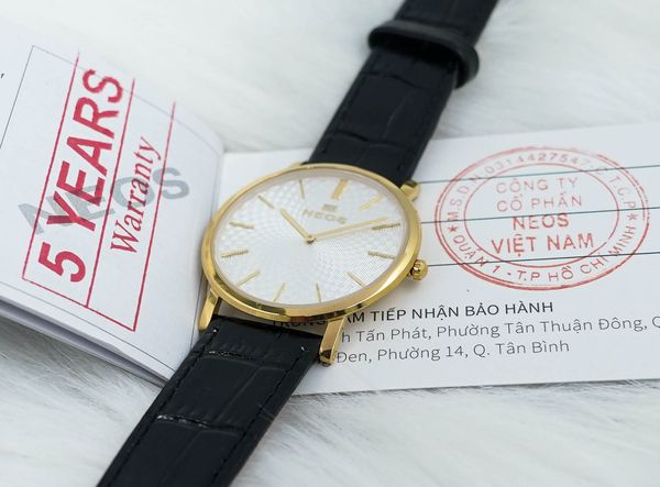 đồng hồ nam dây da neos n-40577m sapphire bảo hành chính hãng 5 năm