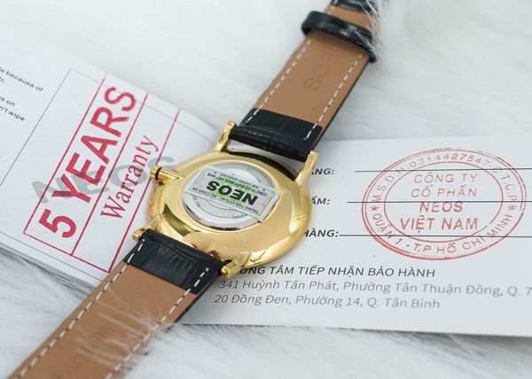 đồng hồ nam dây da neos n-40577m sapphire bảo hành chính hãng 5 năm